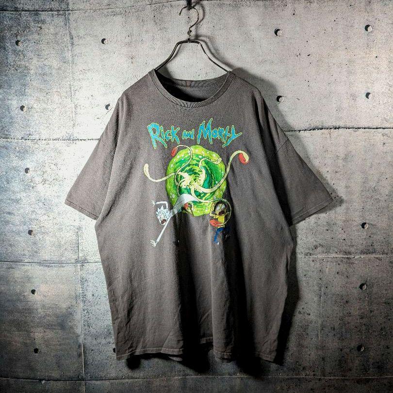 [USED] Vintage American comic book anime T-shirt, monster print, vintage grey