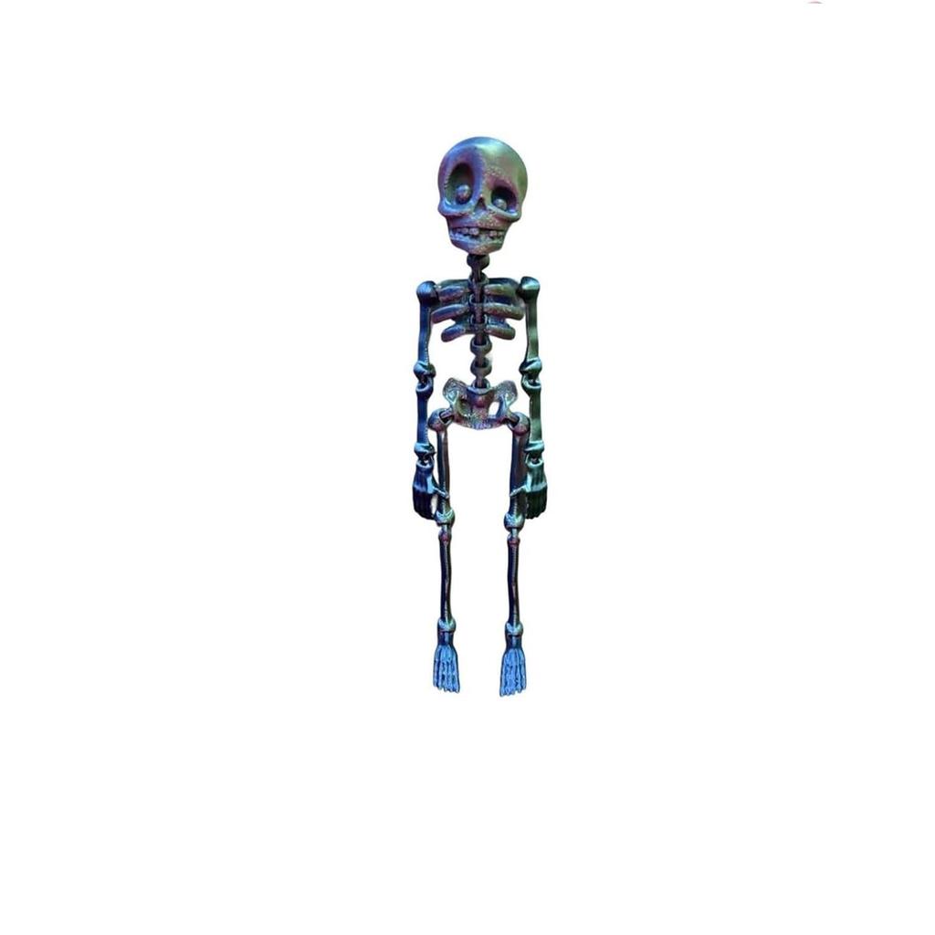Skeleton Fridge Magnet, 3D Printed Articulated Skeleton Fridge Sticker, Vintage Gothic Refrigerator Magnets,