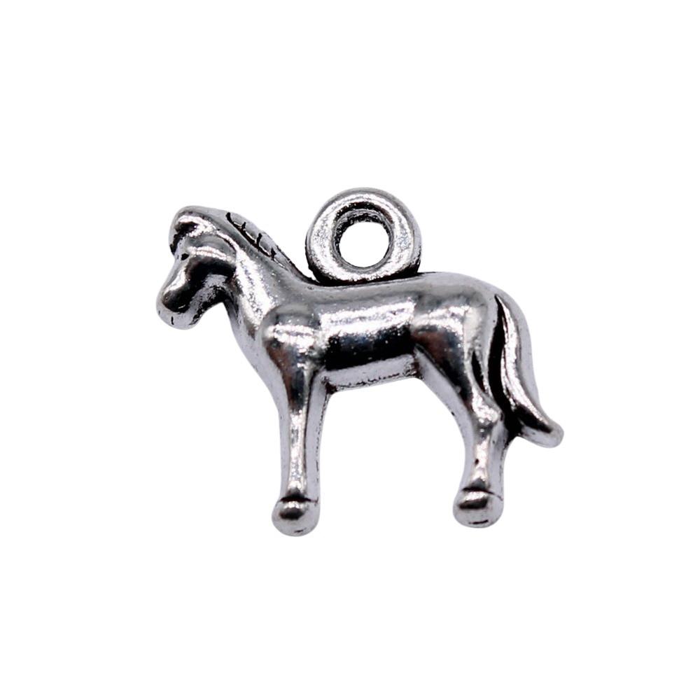 Antique Horse Pendants Metal Animal Charms For DIY Jewelry Handmade Craft Supplies