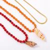 Personalized Summer Vacation Shell Pendant, Colored Beaded Stacked Multi-layer Necklace, Women's Versatile Necklace