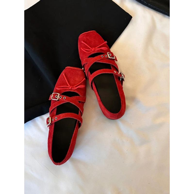 New Flat Ballet Shoes for Women's Retro Single-shoe Style