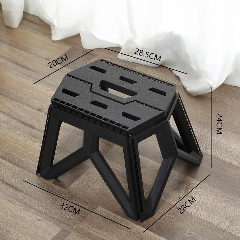 Hot Sale Modern Storage Folding Stool Strong Portable Plastic Stools Eco-friendly Home Foldable Solid Step Stool for Adults