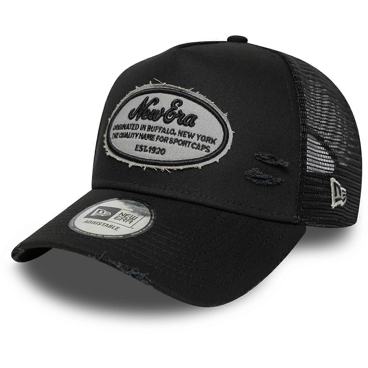 Jiasen Design New Era A-Frame Trucker Cap - VERWEERDE PATCH Vintage