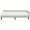 Corner Bed Frame with Mattress Other 2 pcs Light Grey Velvet
