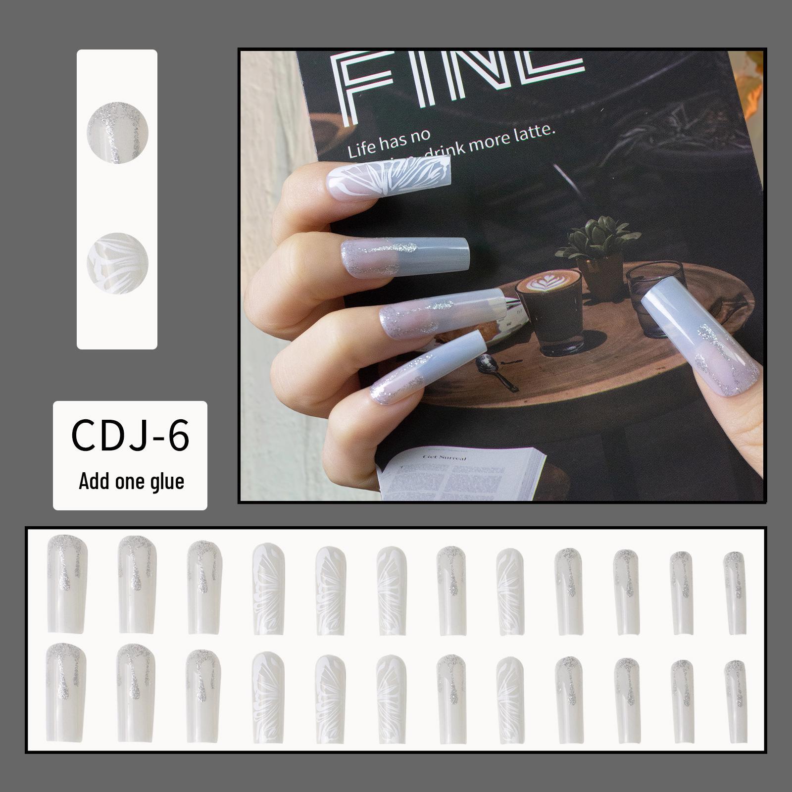 

Набор из 24 длинных типсов для ногтей формы «гроб» с бантами: Очень длинные, съемные накладные ногти в европейском и американском холодном стиле для маникюра