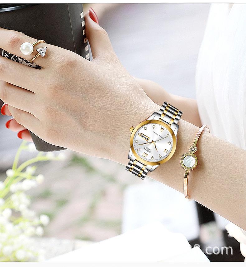 Genuine Women's Luminous Waterproof Quartz Watch - Elegant Design