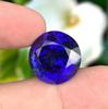 Top Fine D Color Natural Tanzanite Gemstone, Loose Round Cut 14-15 Carat Average Size Gemstone.