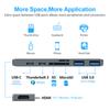 Hub USB C com Adaptador HDMI 4K Thunderbolt 3 USB 3.0 Leitor de Cartão TF SD e Carregamento PD para MacBook Air 13 15 Pro 14 M4 M3 M2 M1