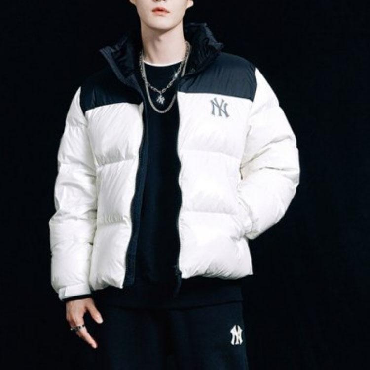 New MLB Down Jacket Winter Cropped Unisex White 3ADJN0516-50IVS