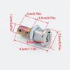 2Pcs Cabinet Insert Linkage Tool Box Lock Zinc Alloy Drawer Lock with Key Universals Cabinet  Tool Box Lock Enduring