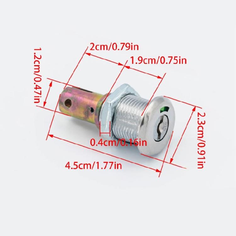 2Pcs Cabinet Insert Linkage Tool Box Lock Zinc Alloy Drawer Lock with Key Universals Cabinet  Tool Box Lock Enduring