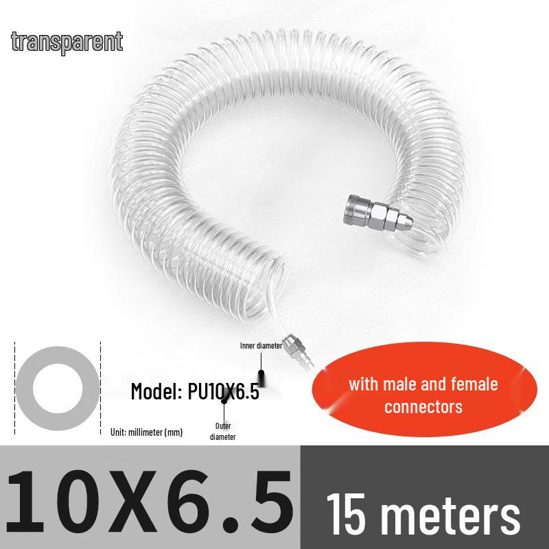High-Pressure Retractable Air Hose with Quick Couplings