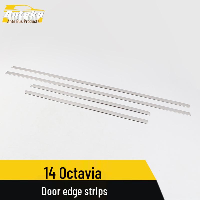 Octavia Door Edge Body Trim: Anti-Scratch Strip & Bumper Panel Modification Sticker