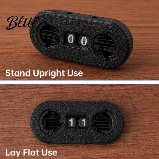 Practical Combination Lock Buckle Two-Digit 3D Digital Printed Life Counter with Elastic Health Storage Box Accessory Tracker Counter for