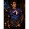Autumn and Winter Men's 3D Printed Crew Neck Long Sleeve T-Shirt Halloween Dress Up