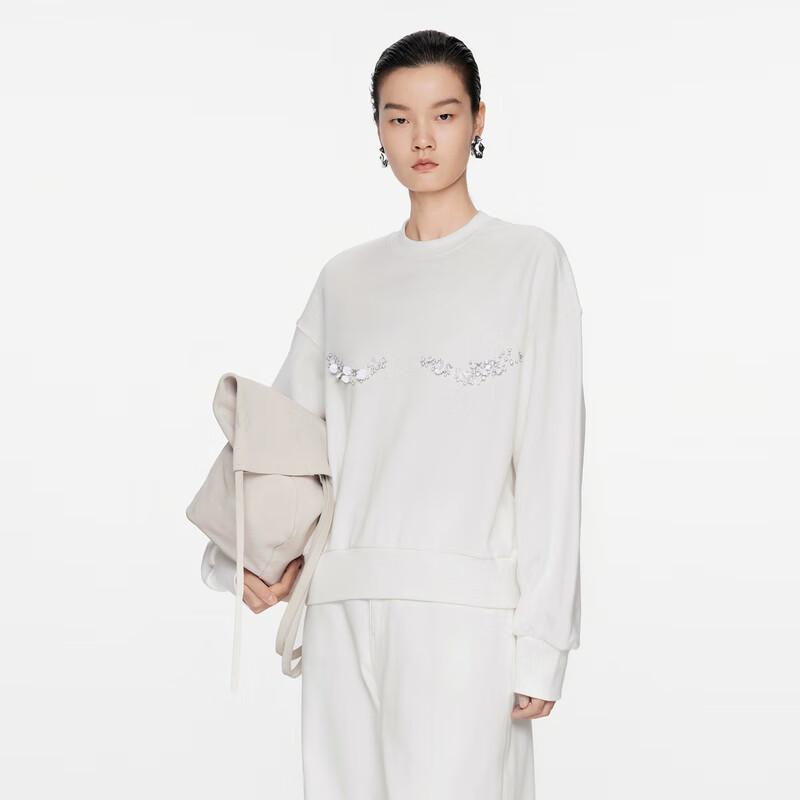 JNBY 24 Autumn Loose Fit Round Neck Sweatshirt