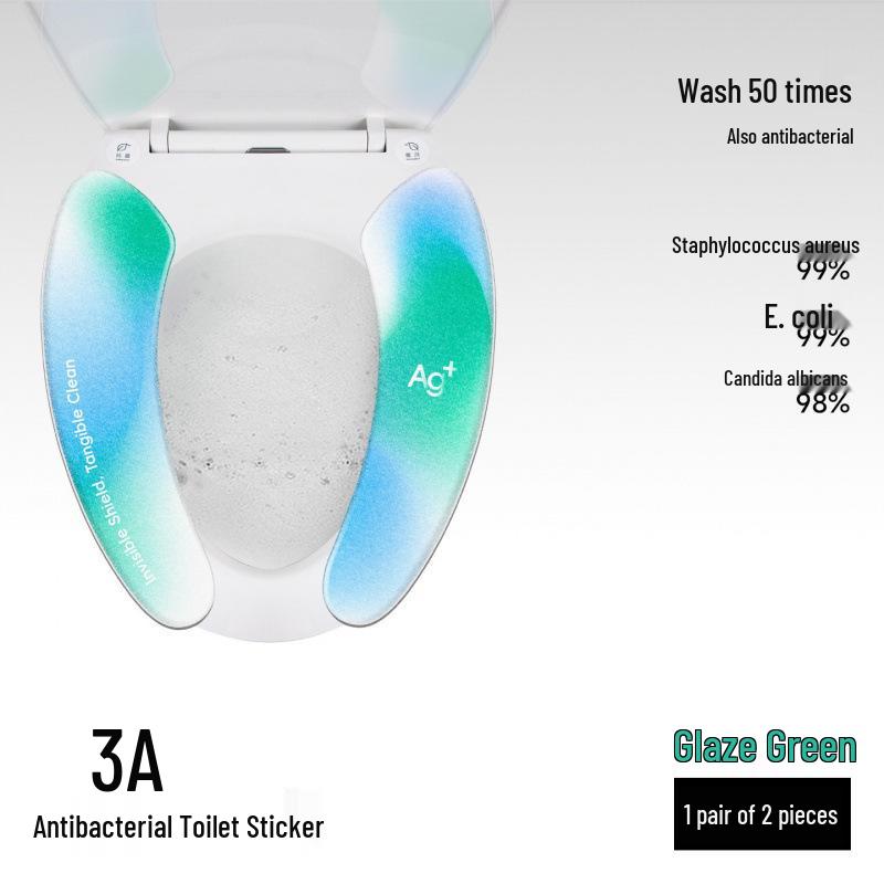 Waterproof Universal Adhesive Toilet Seat Cushion - Year-Round Comfort Polyester Cover