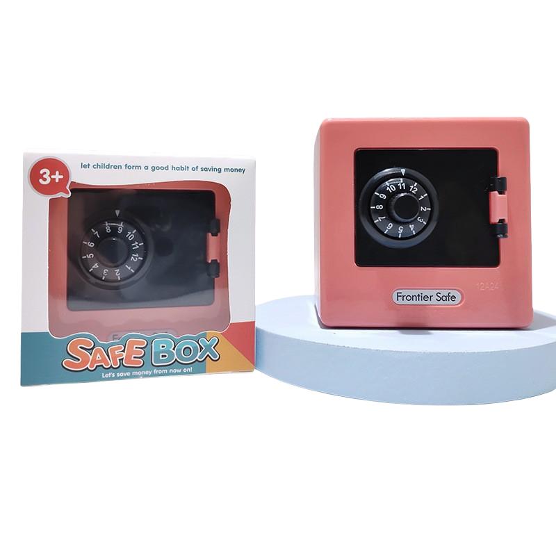 

Мини-банк Копилка Ретро Банкомат Вращающийся Пароль Наличные Монеты Сохранение Ящик Банковский Сейф Автоматический Депозит Банкноты Рождественский Подарок розовый
