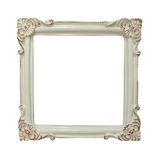 

Photo Frame Nordic Style Embossment Handmade Photo Backdrop Resin INS Retro Mini Picture Display Stand Photography Prop бежевий