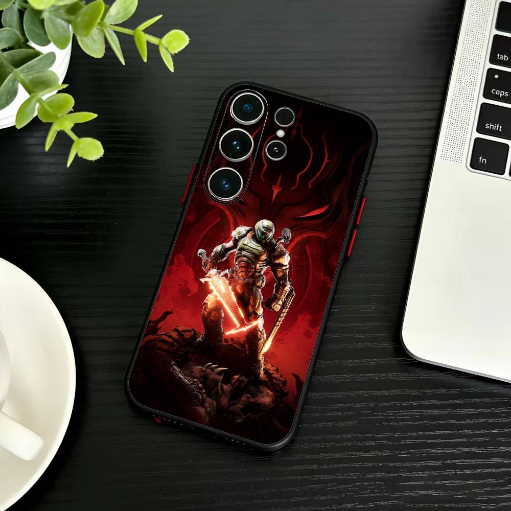 G-Game D-doom Phone Case For Samsung S26,S25,S24,S23,S22,S21,S20,Plus,Fe,Lite,Others Black Cover