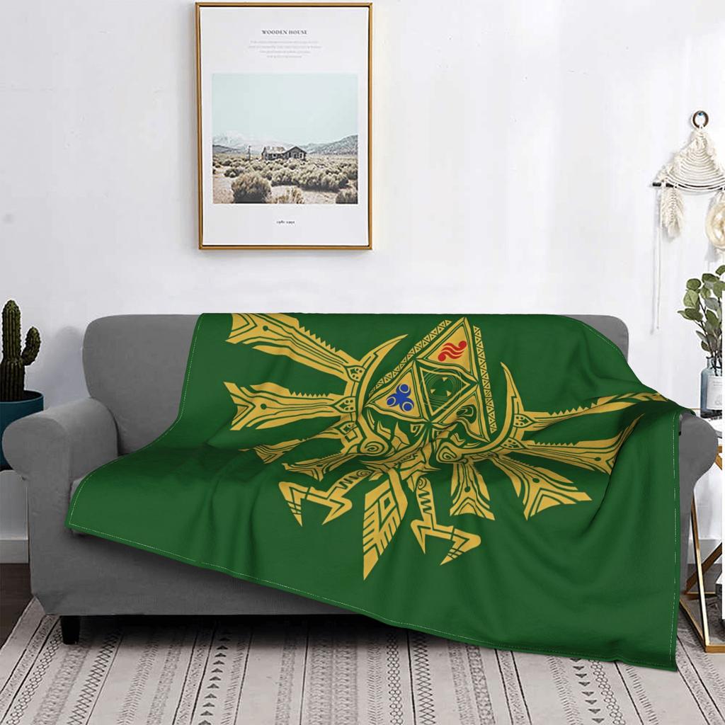 Z-Zelda Legends Game Cartoon Blanket Fleece Summer Cool Symbol Breathable Super Warm Throw Blanket for Bed Travel Quilt