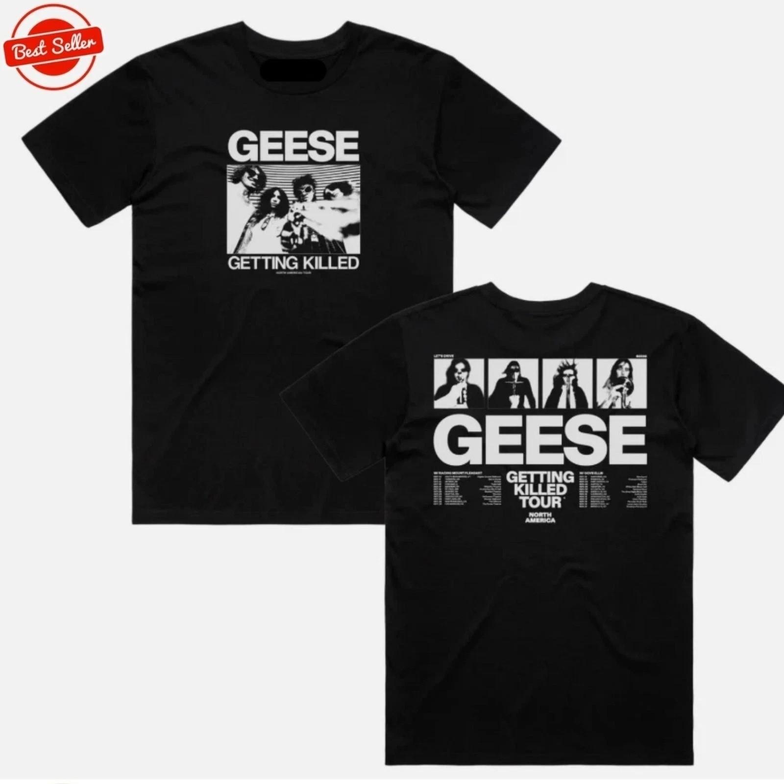 Neu!! GEESE BAND Getting Killed 2025 Tour Merch T-Shirt L white