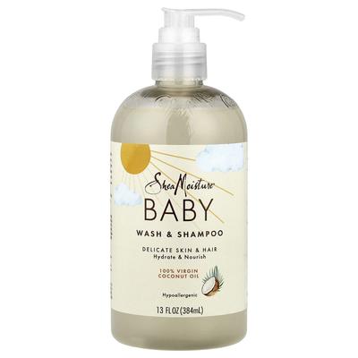100% Virgin Coconut Oil Baby Wash & Shampoo, 384Ml (13 Fl Oz)