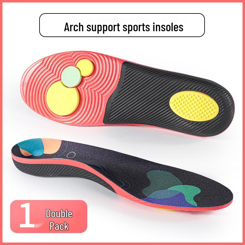 Flat Foot Orthotic Insoles with Arch Support for Shock Absorption in Sports