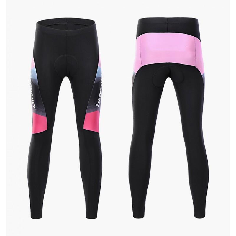 Womens Thermal Cycling Long Sleeve Jersey Pants Set Mountain Bike Winter Riding