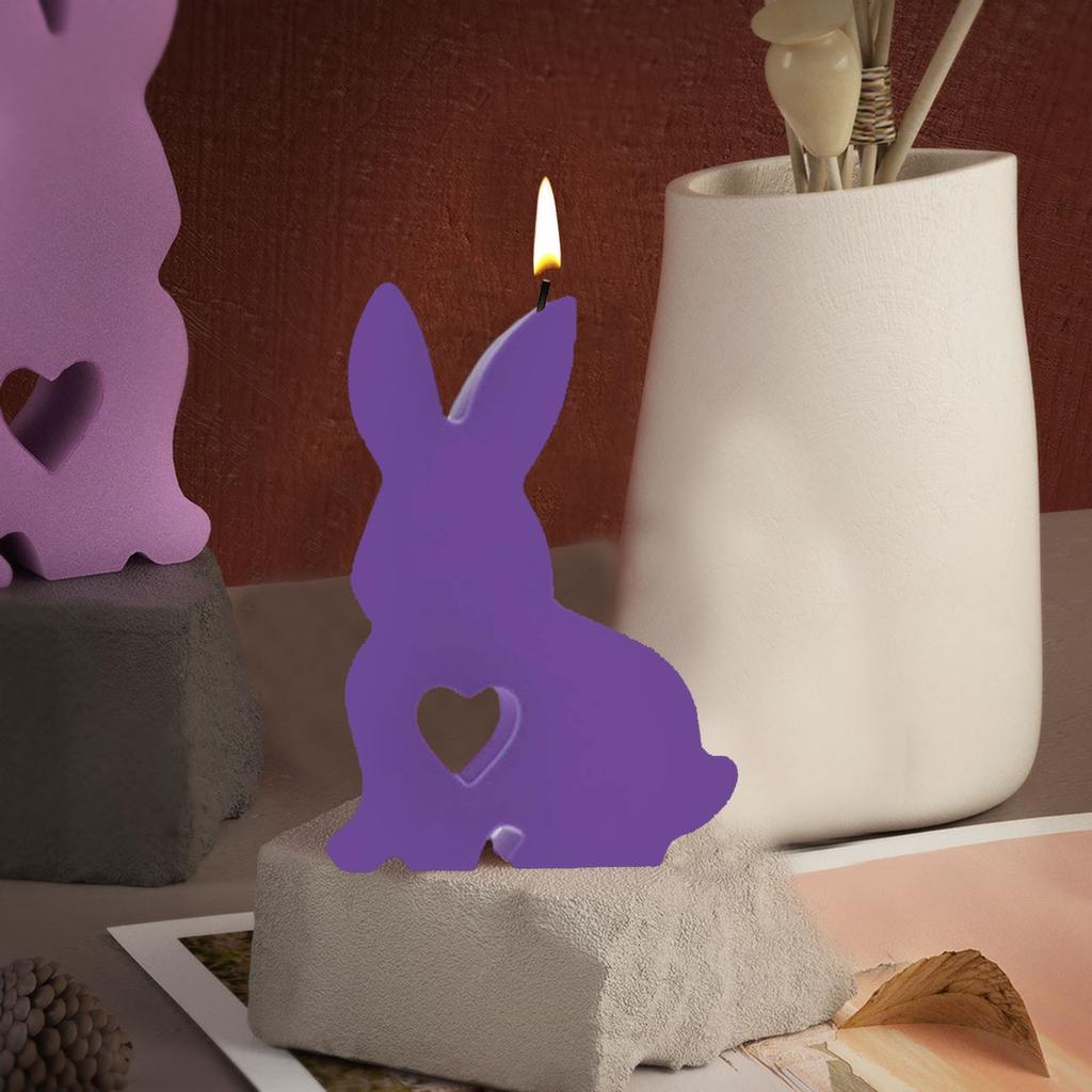 Easter Rabbit Creative Love Rasbbit Silicone Moulds Casting Moulds Diy 3D Gypsum Aromatherapy Home Decoration Crafts Ornaments