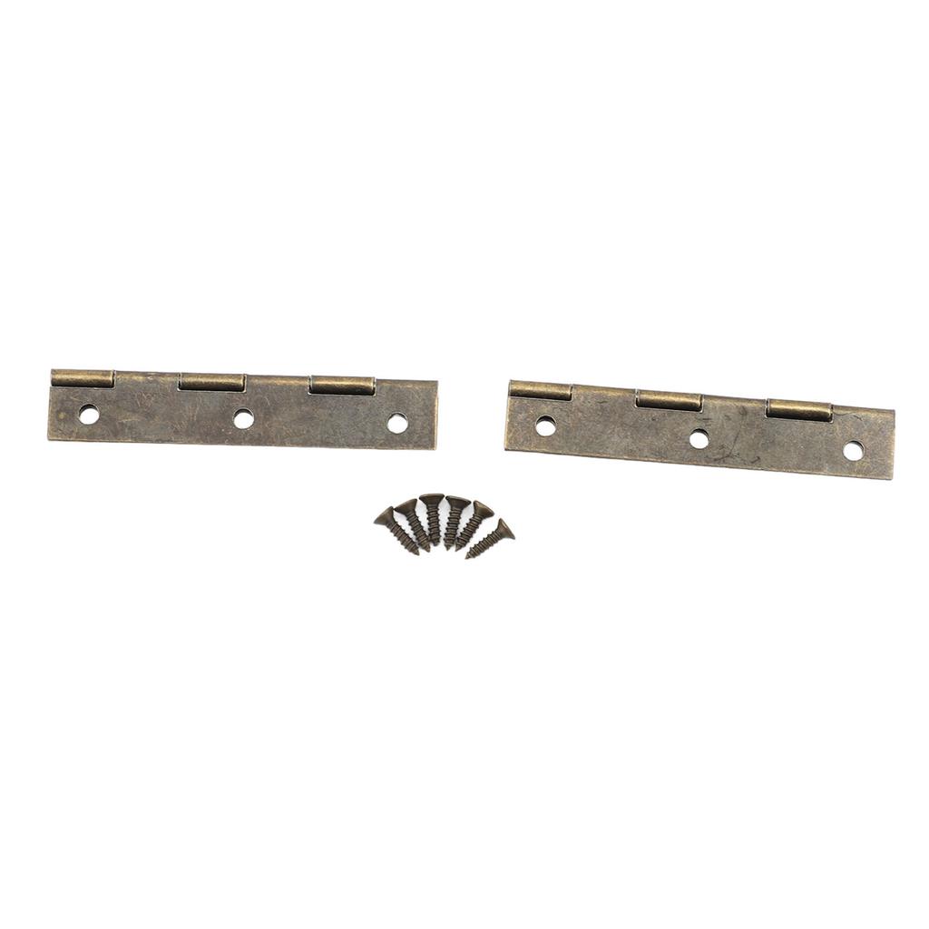 50 Pcs Door Hinge 58x19mm Vintage Hvy Duty Iron Folding Butt Hinge for Sewing NaMachine Table Cabinet