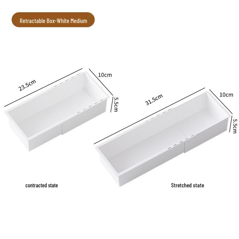 Retractable Drawer Divider for Tableware and Cosmetics Storage