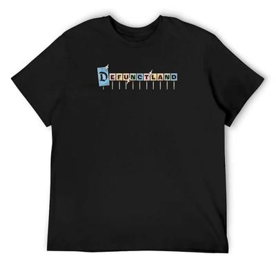 Defunct Shirt, Defunct Fan, Defunland Fan T-Shirt Street Wear Anime Vintage Slim Fit T Shirts for Men