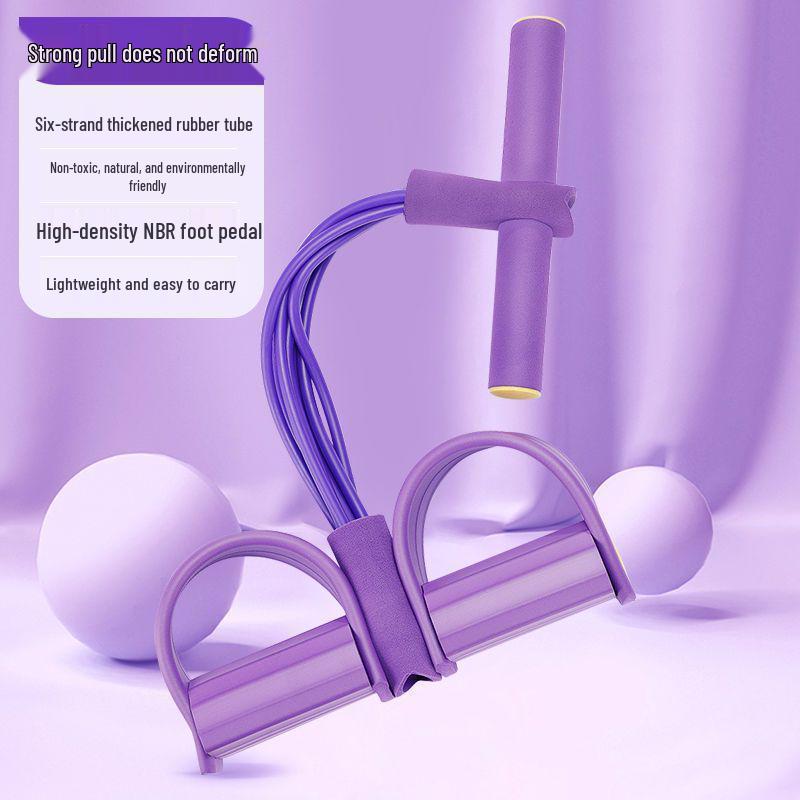 

Тренажер для похудения живота и талии с эластичной веревкой для приседаний и педалями для ног Standard