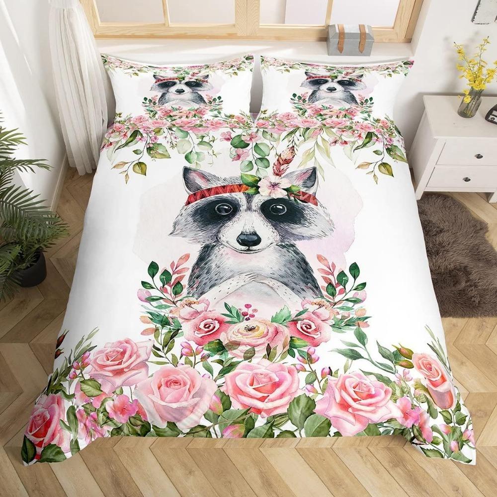 Girls White Swan 3D Duvet Cover Set Microfibre Duvet Cover with Zip and 2 Pillowcases Cartoon Ballerina  Children's Bed Linen