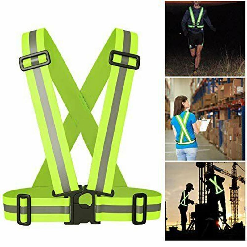 Breathable Traffic Night Work Security Running Cycling Safety Reflective Vest High Visibility Reflective Safety Jacket