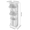Laundry Hampers, 3 Tier Laundry Baskets Dirty Clothes Hamper with Wheels for Home, Dorms, Laundry Room and Apartment