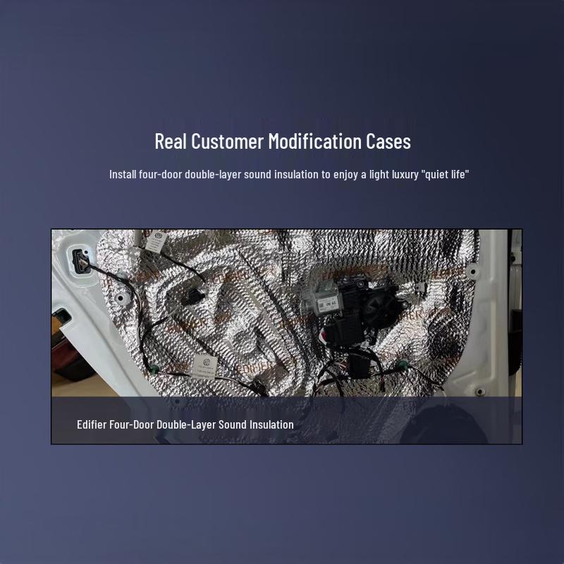 Edifier SF651C Car Audio 8-Speaker Upgrade Kit with Soundproofing CN plug (adapter included)