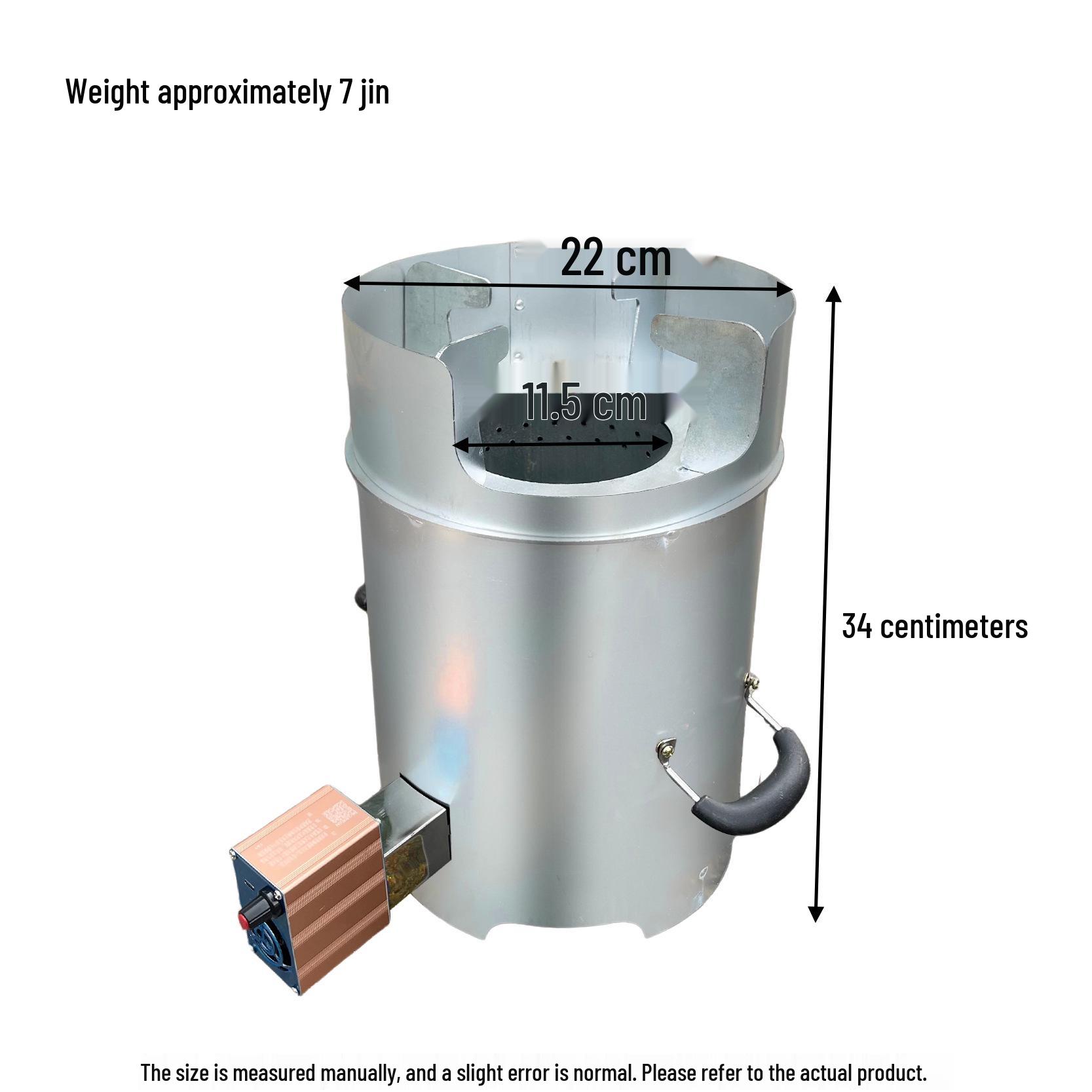Portable Smokeless Wood-Burning Stove for Outdoor Camping and Rural Home Heating