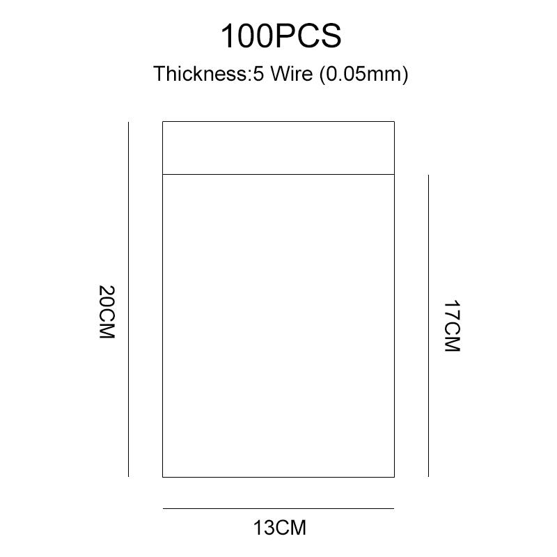 Transparent Self-sealing Jewelry Accessories Candy OPP Self-adhesive Bag Packaging Resealable Gift Cookie Packaging Bag