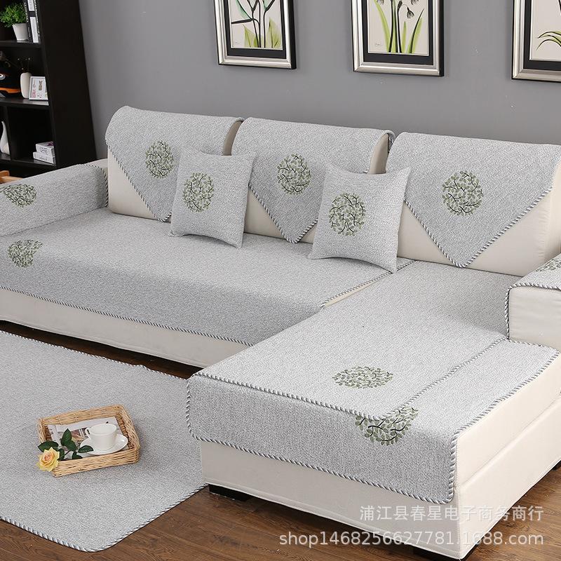 

Manufacturer Four Seasons General Cotton And Linen Sofa Cushion Modern Simple Fabric Non-Slip Sofa Cover Thickened European Seat Cushion 70*70cm