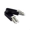 Fiber Optical Loopback Adapter with Dust Protectors Shielded Duplex LC Device Reusable for