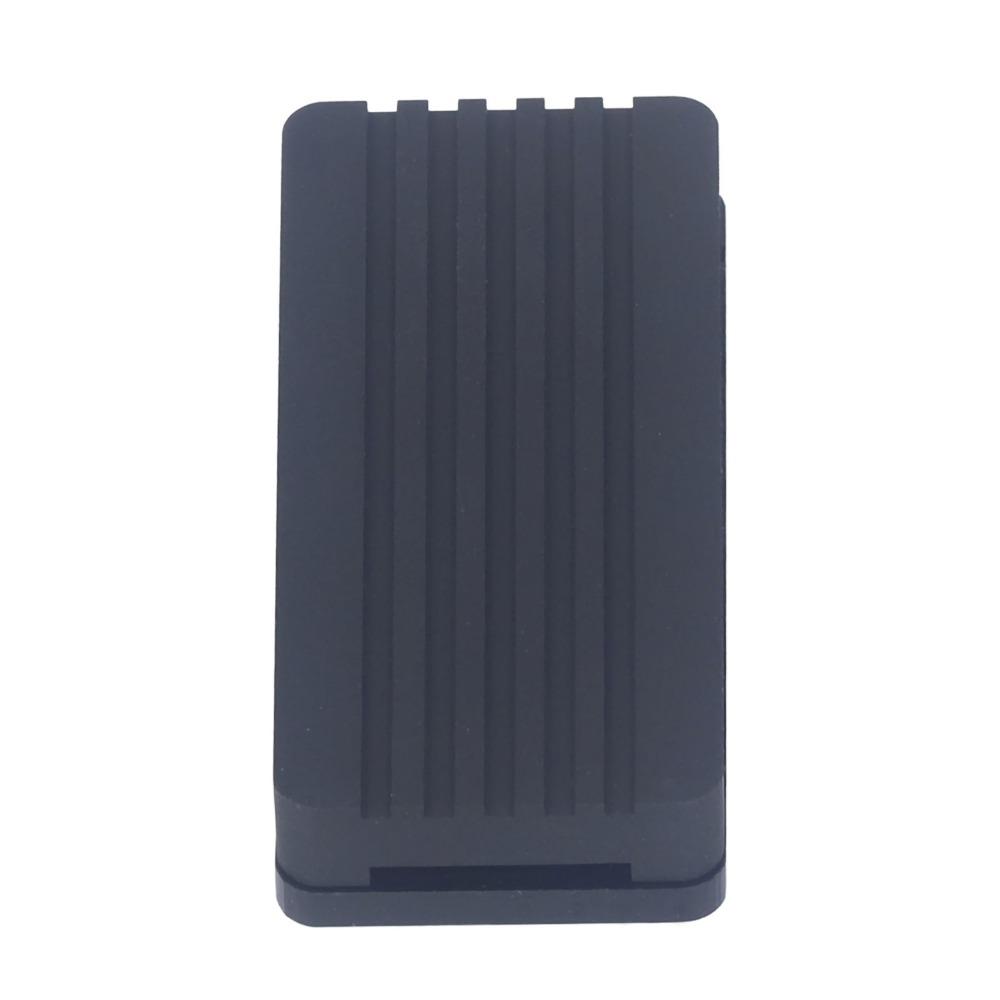 Black Color Aluminum Alloy Cooling Case Acrylic Bottom Shell Heatsink Case Electronic Cooling