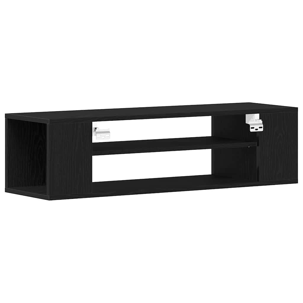 TV Cabinet 100 X 30 X 26.5 Cm Black Oak Effect