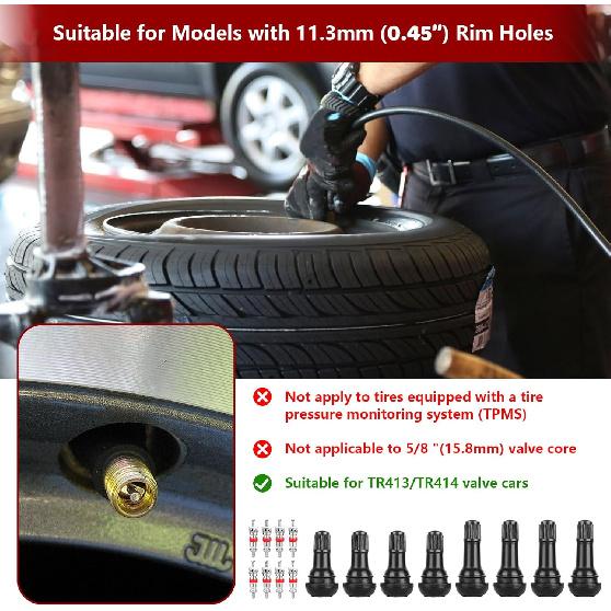 22Pcs Quick Change Tire Valve Tool Kit, Tire Valve Stem Core Quickly Replacement Tool Kit, Perfect Tool For Replacing Leaky Valves In