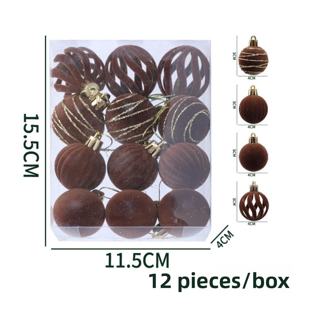 12 buc Pandantiv Creativ Glob de Crăciun 6cm Ornament Pom de Crăciun Bile Noi cu Bule Crăciun Fericit