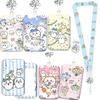 Chiikawa Sød Ins Stil Lanyard Kort Studerende Usagi Hachiware Sødt Kort Buskort Holder Certifikat Lanyard Animation Nøglering Gave
