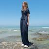 Women's Autumn V-neck Blouse & Casual Trousers Set