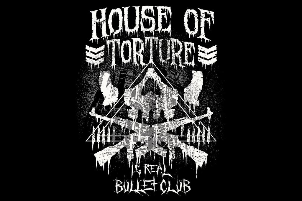 New Japan Pro-Wrestling HOUSE OF TORTUREREAL BULLET CLUB T-Shirt, Größe S, 6353103359