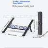 Portable Multiple Angled Laptop Coolers Silents Cooling Fan Foldable Tablets Holder For 10-17inch Devices